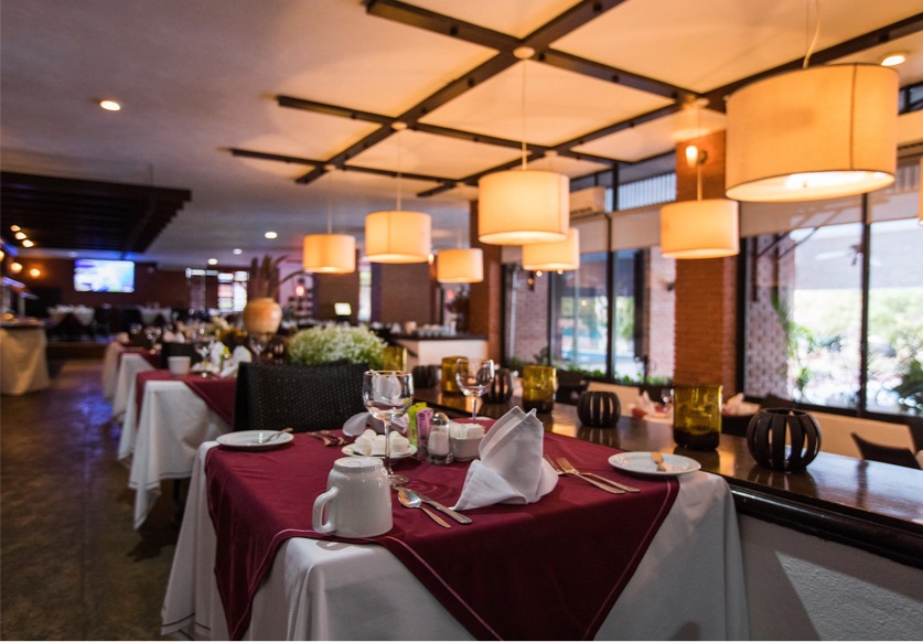 an inside look of the Prime Grill Restaurant at El Cid's Golf & Country Club